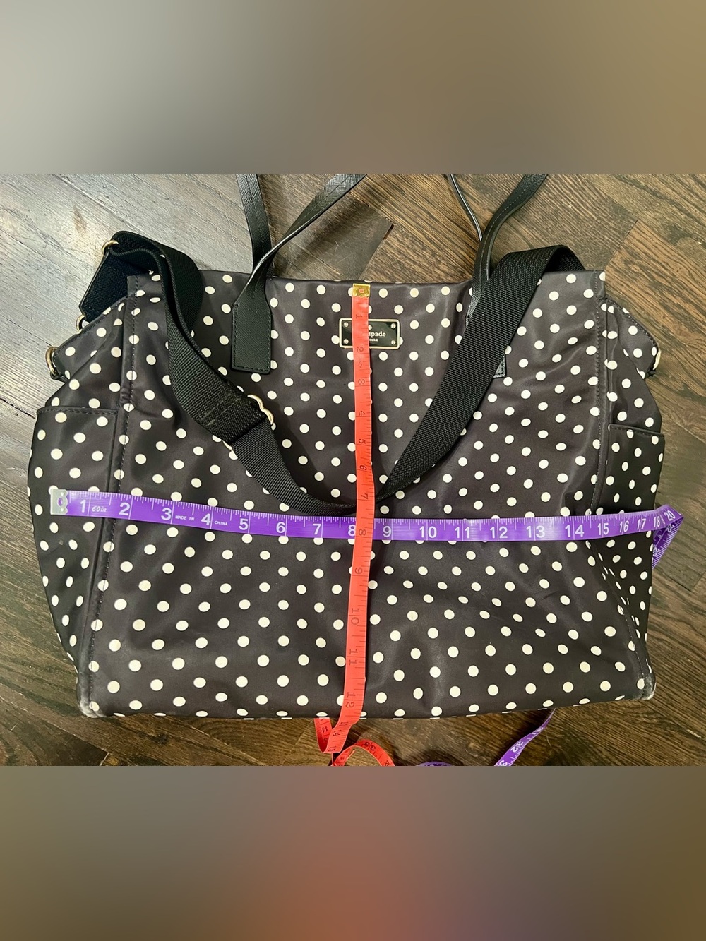 Kate Spade New York Taden Blake Avenue Polka Dot Diaper Bag - Picture 9 of 9